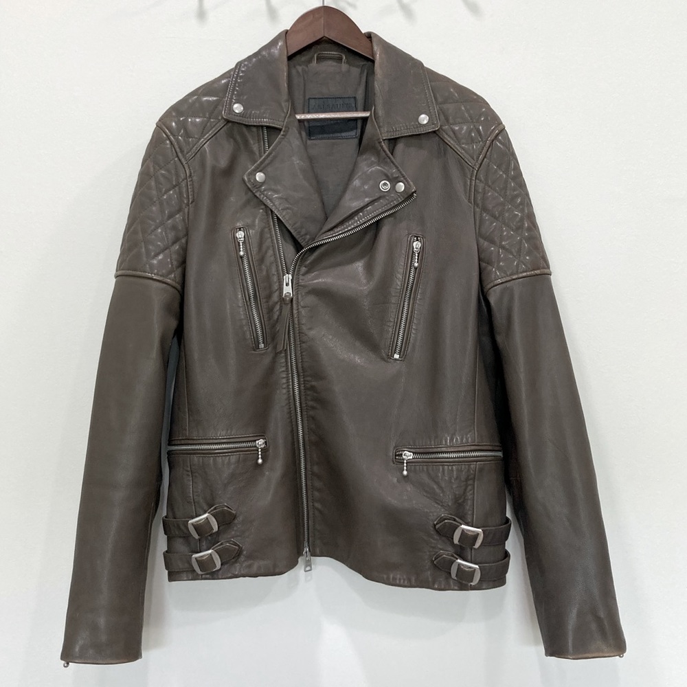 All Saints Yuku Leather Biker Jacket